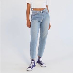 BDG Urban Outfitters High-Waisted Slim Straight Jean - Light Wash